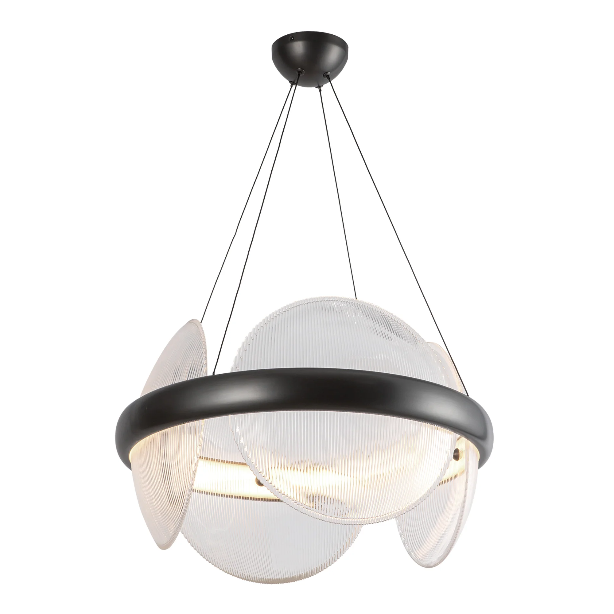 Virelli Ribbed Glass Chandelier - Image 3
