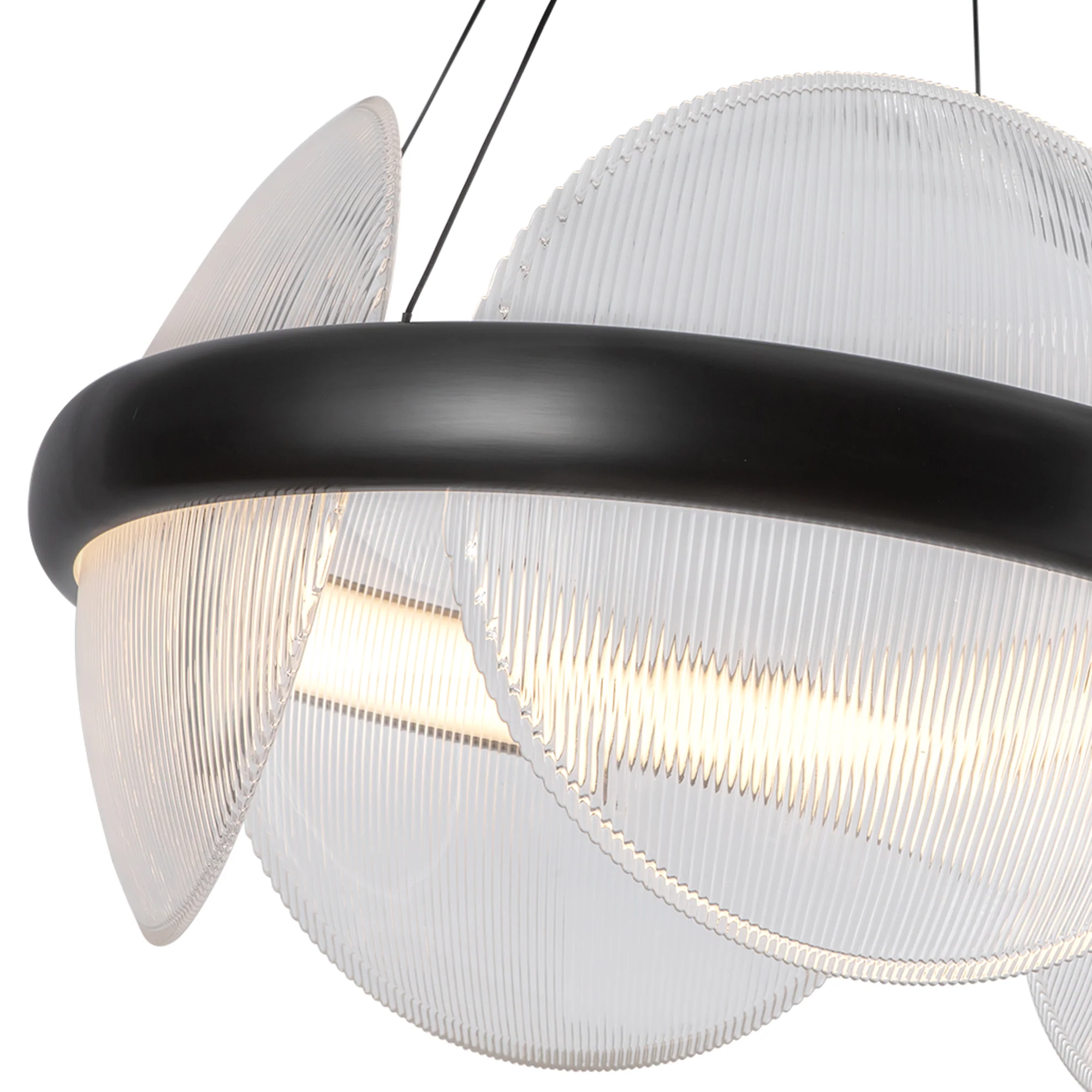 Virelli Ribbed Glass Chandelier - Image 5