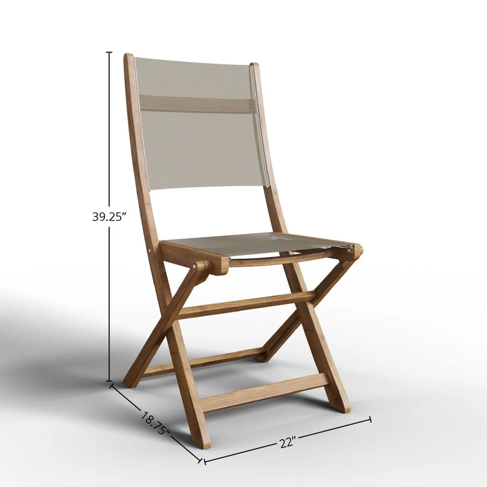 Virelto Teak Folding Chair - Image 18