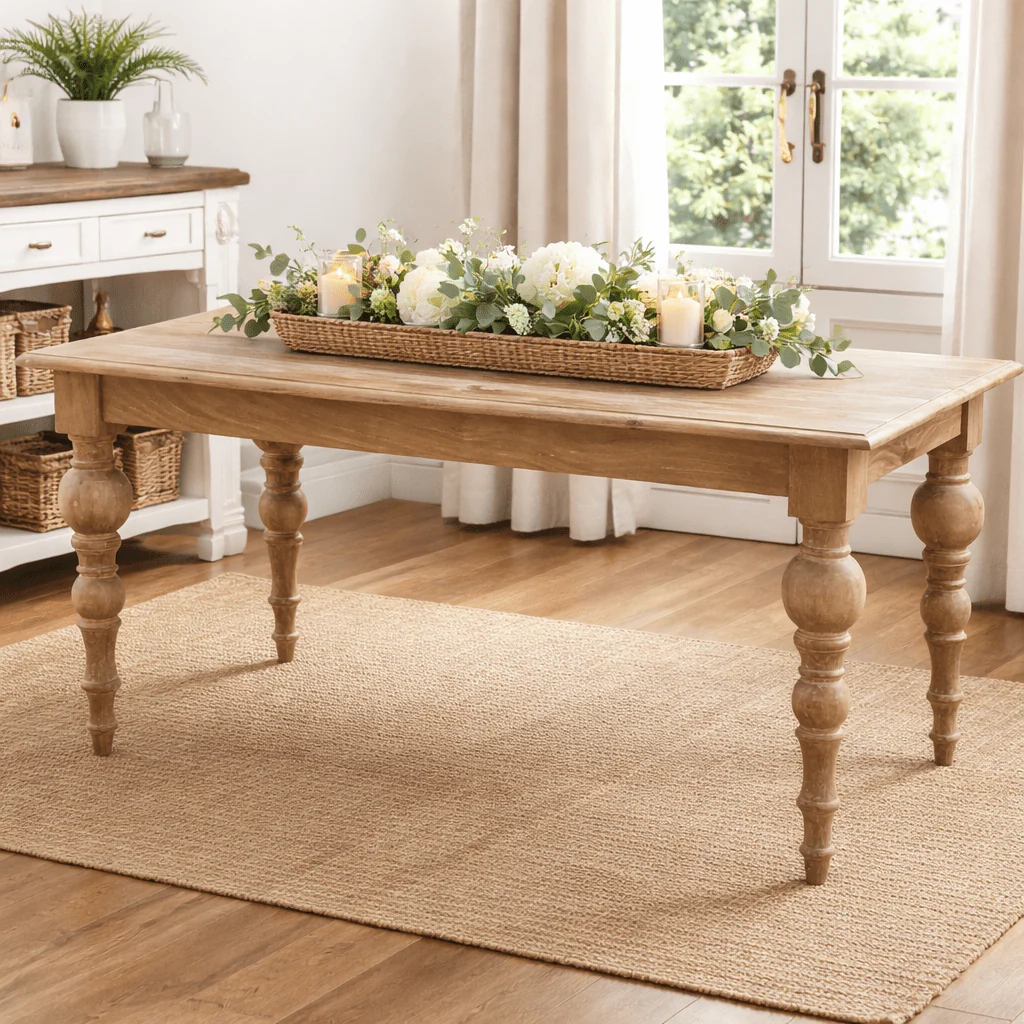 Nimes Solid Wood Dining Table