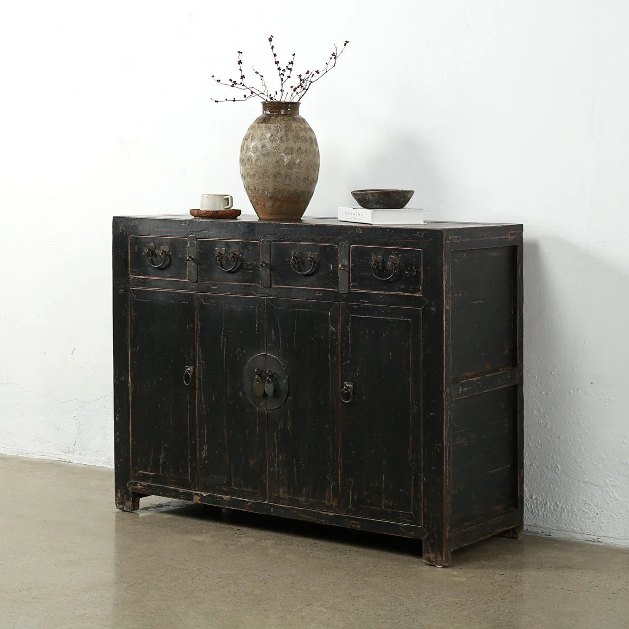 Wang Black Lacquer Sideboard