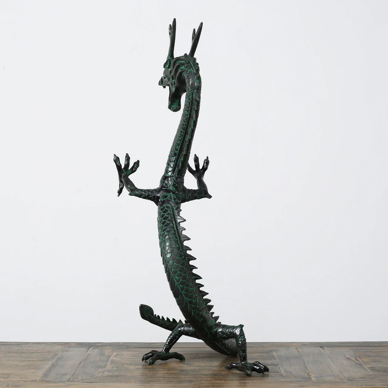 Weilong Bronze Dragon Sculpture - Image 2