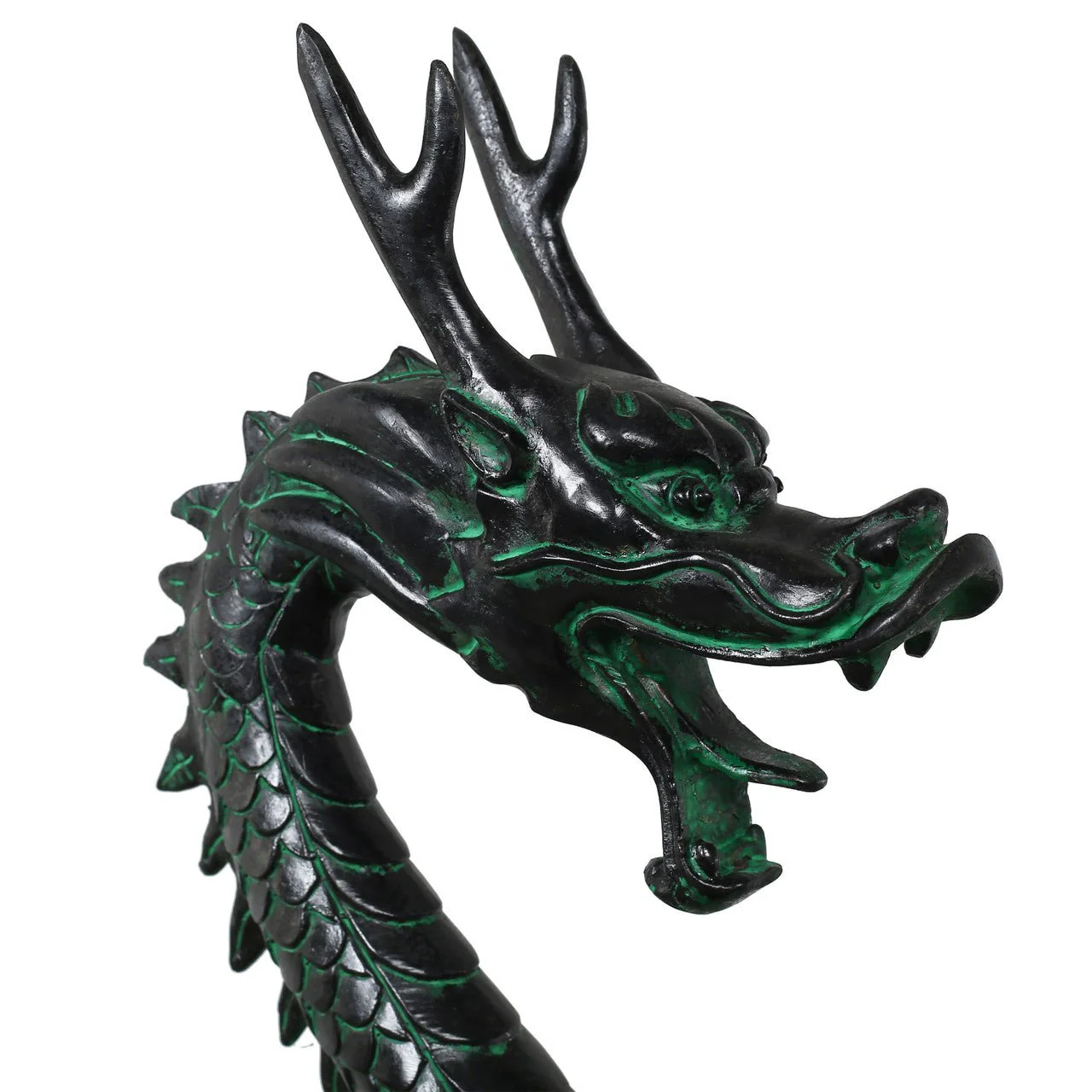 Weilong Bronze Dragon Sculpture - Image 3