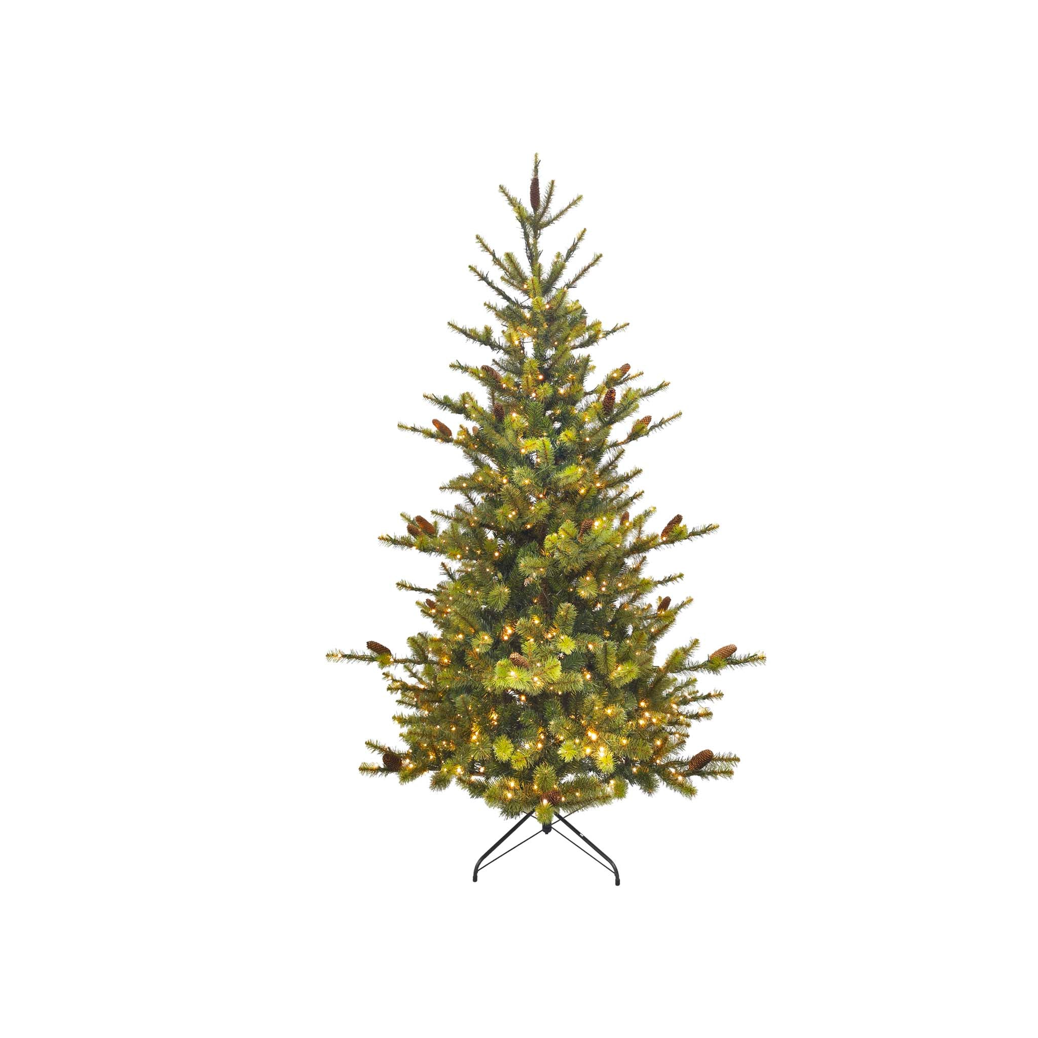 Woodlands Slim Prelit Christmas Tree - Image 3