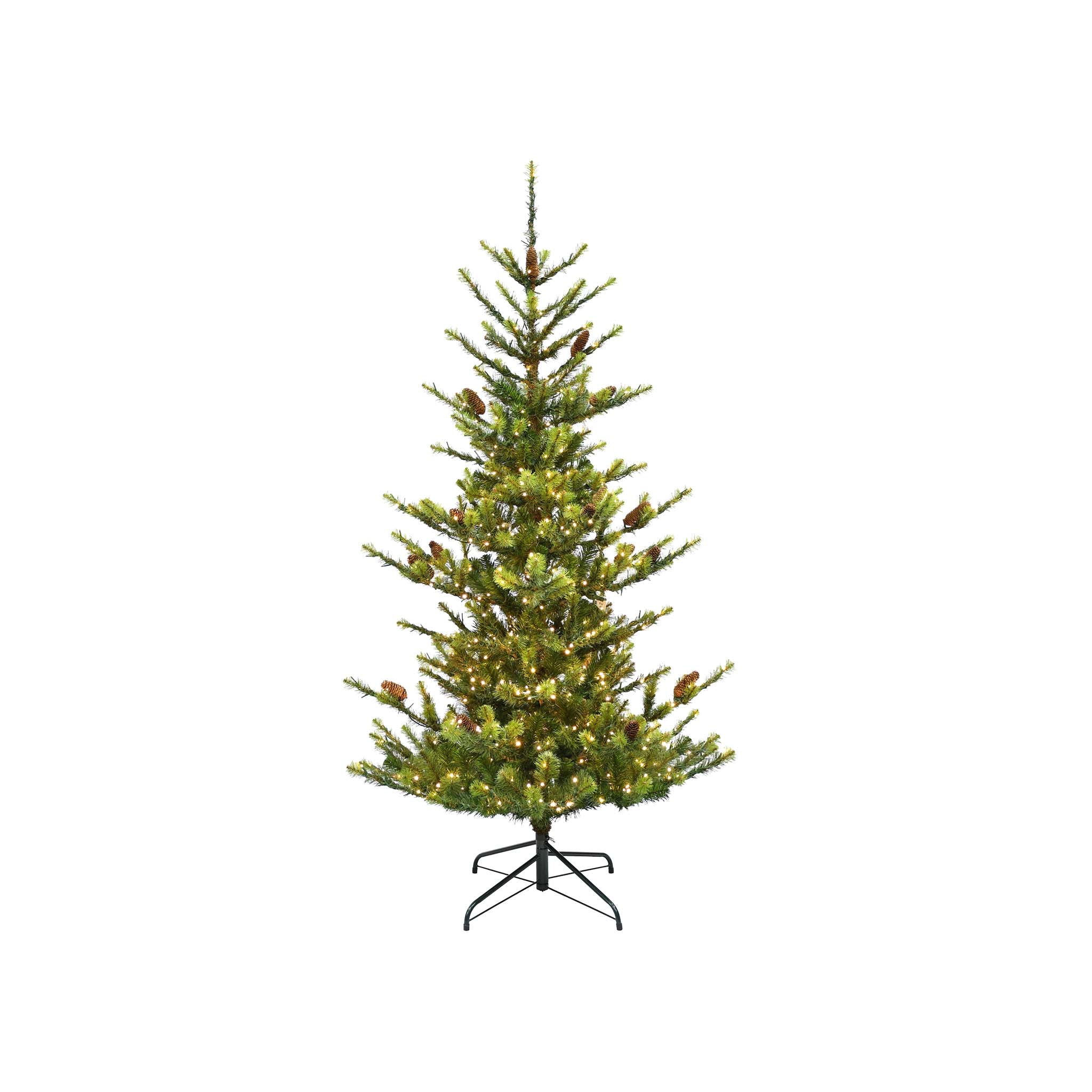 Woodlands Slim Prelit Christmas Tree - Image 4