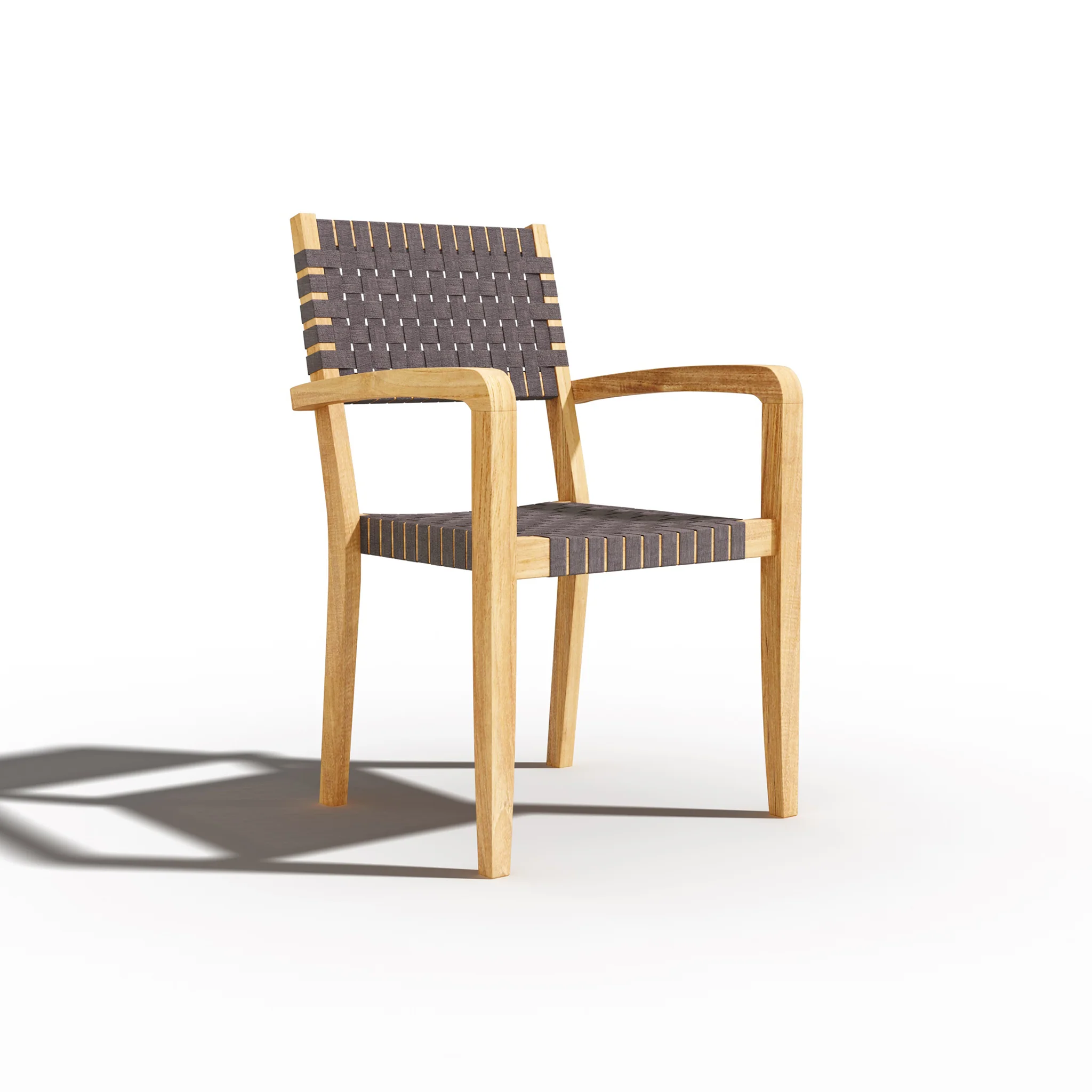 Zarien Teak Woven Chair - Set of 4 - Image 2