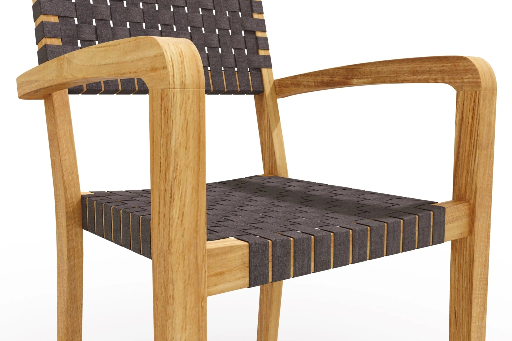 Zarien Teak Woven Chair - Set of 4 - Image 6