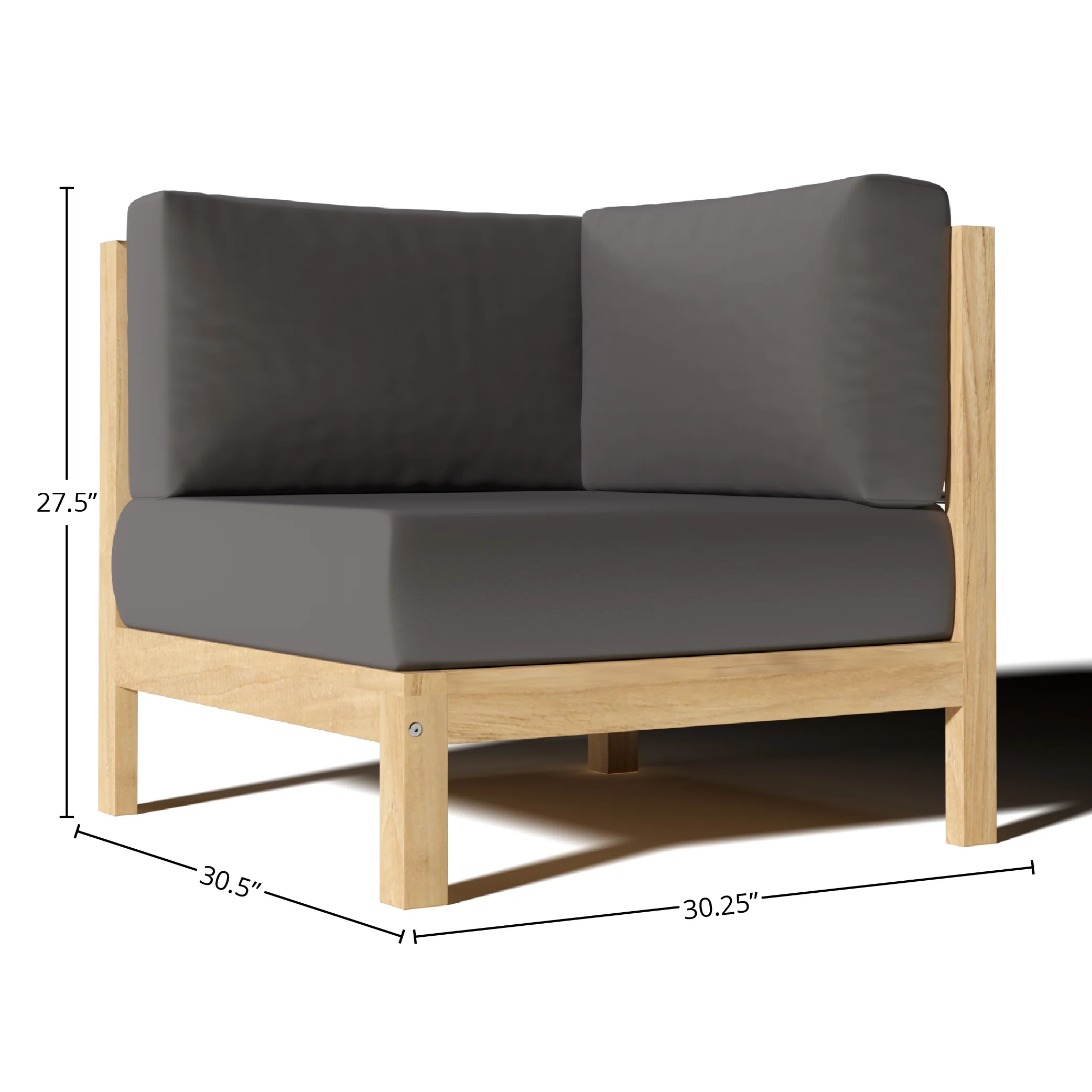 Zeretta Teak Corner Chair - Image 14