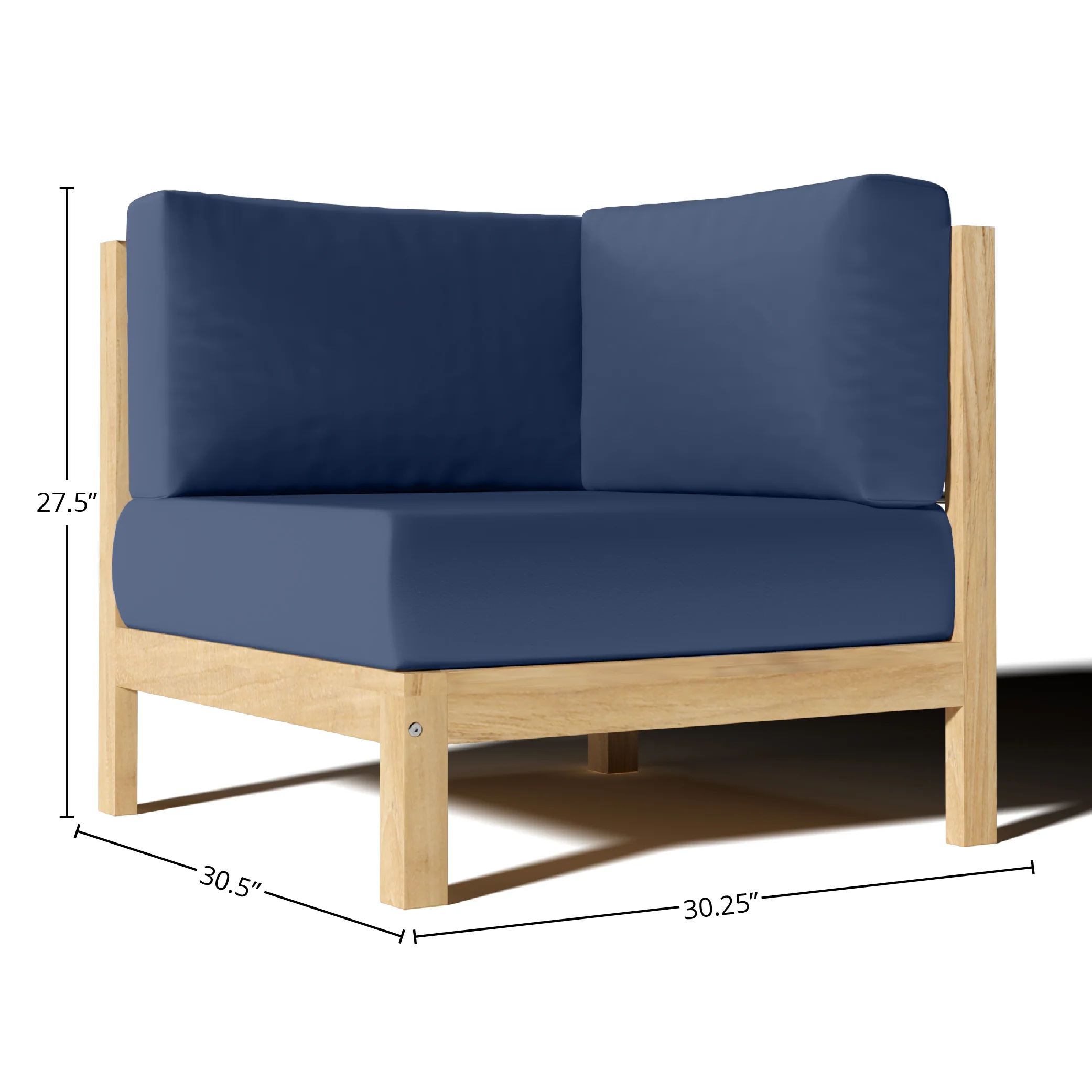 Zeretta Teak Corner Chair - Image 21