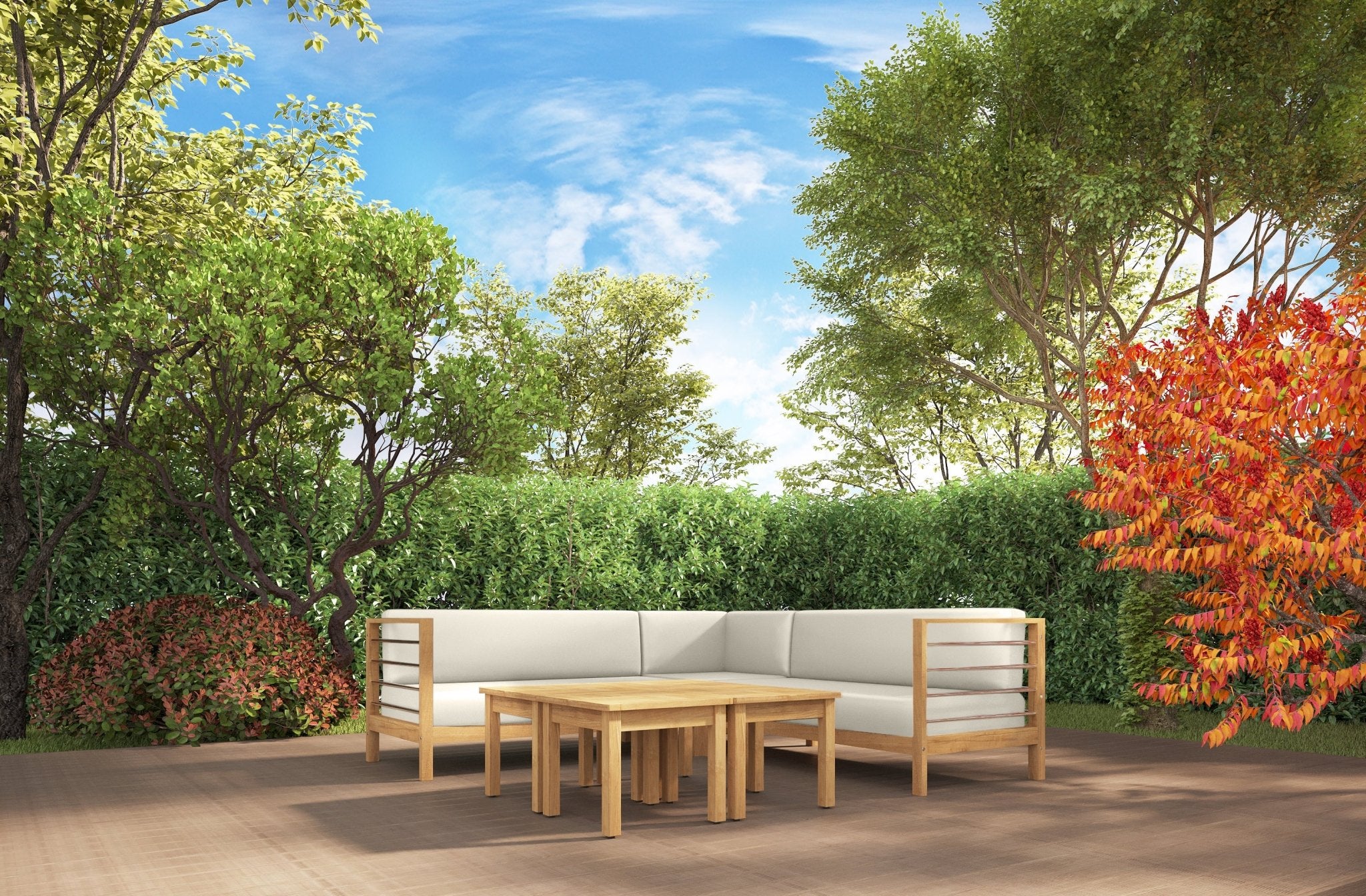 Zeretta Teak Corner Chair - Image 23