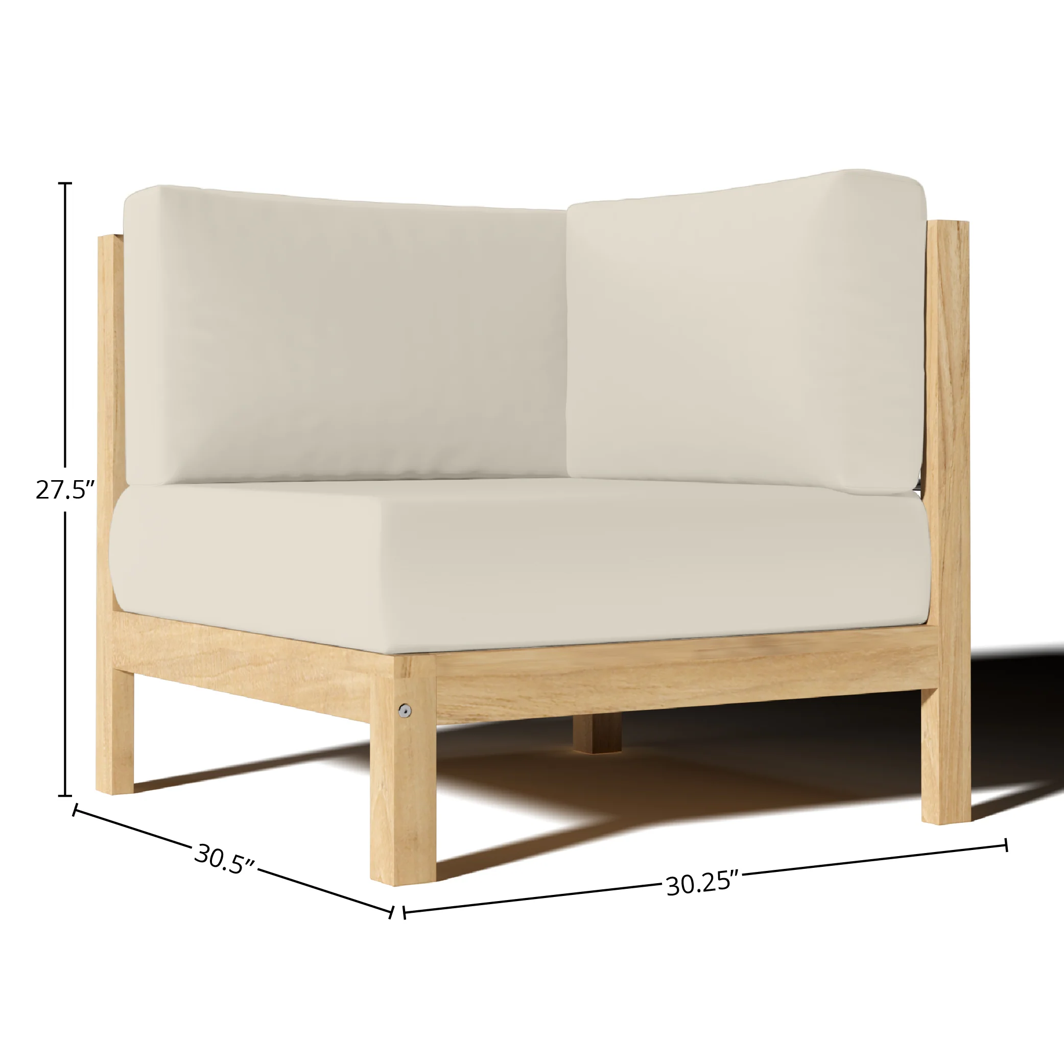Zeretta Teak Corner Chair - Image 28