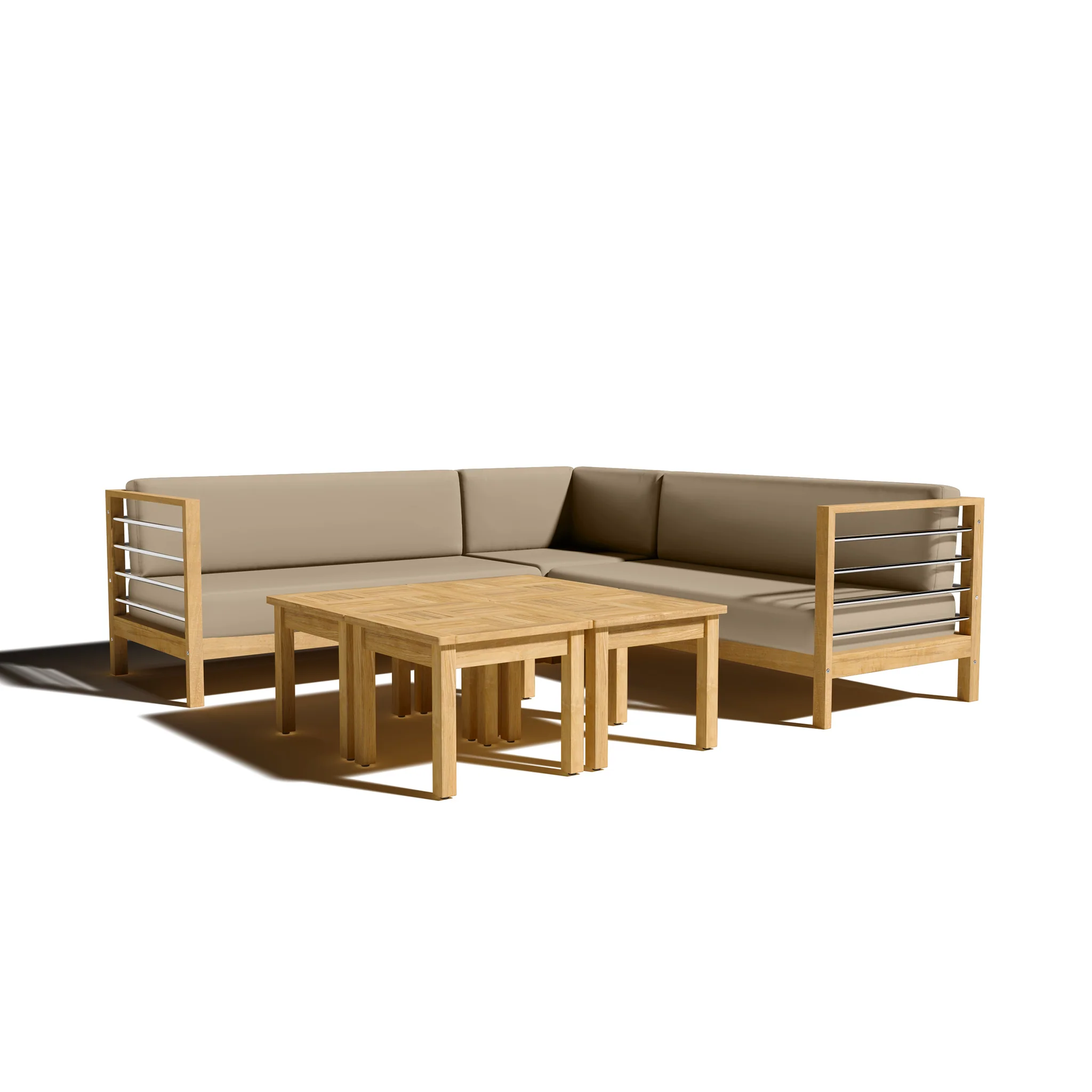 Zeretta Teak Corner Chair - Image 3