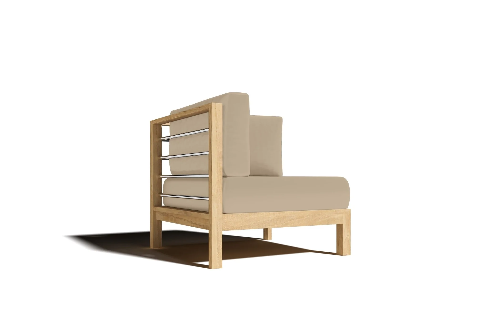 Zeretta Teak Corner Chair - Image 5