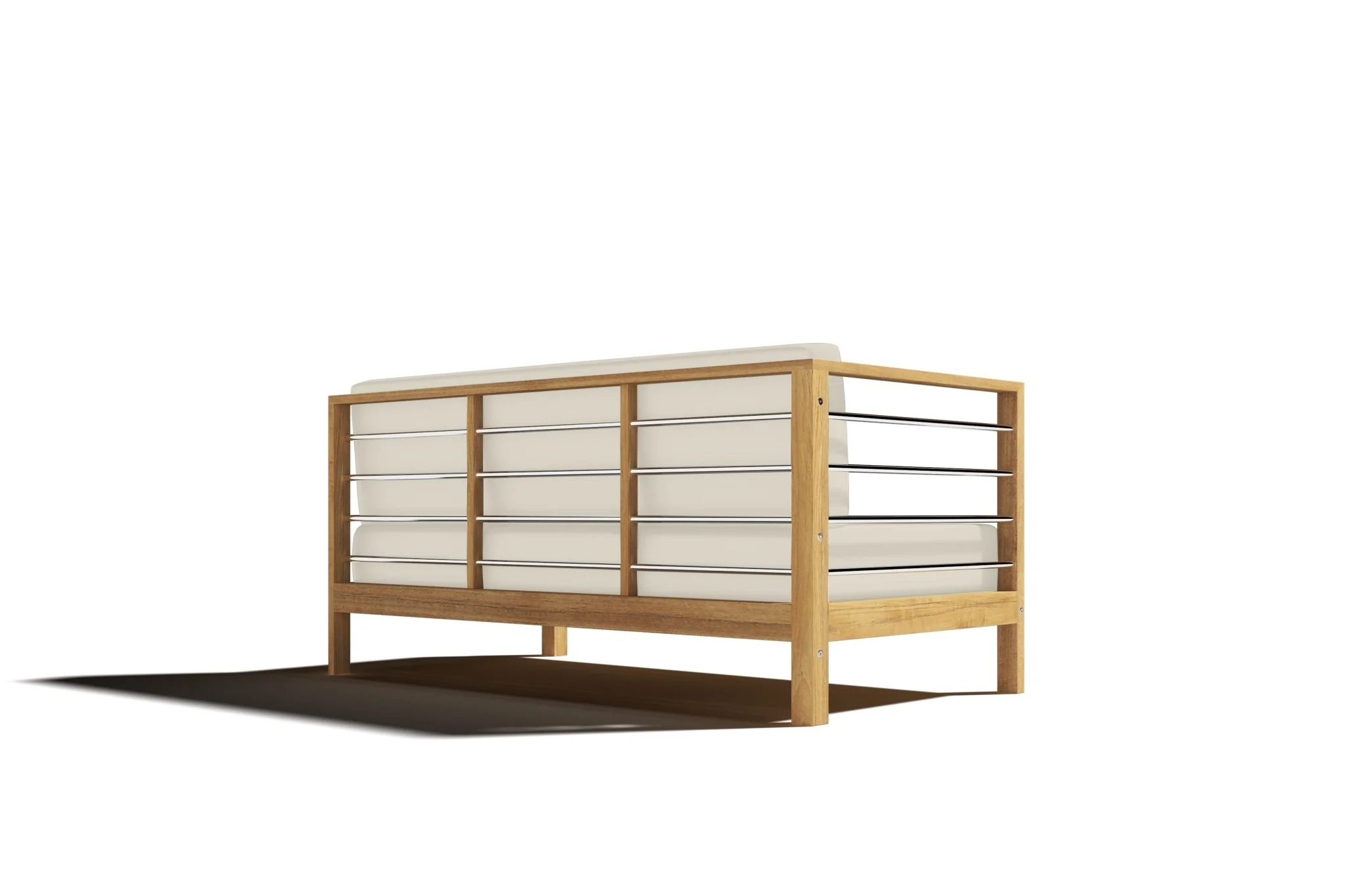 Zeretta Teak One Arm Sofa - Image 43