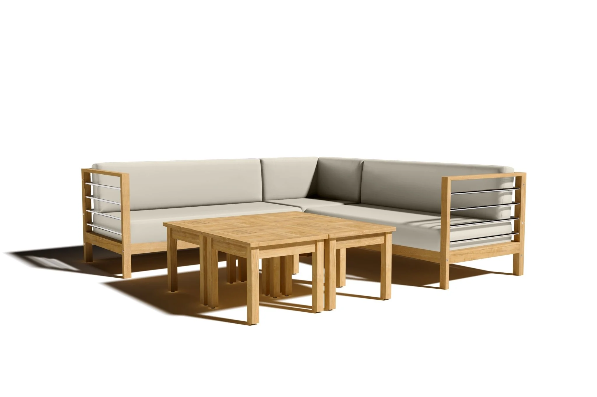 Zeretta Teak One Arm Sofa - Image 48