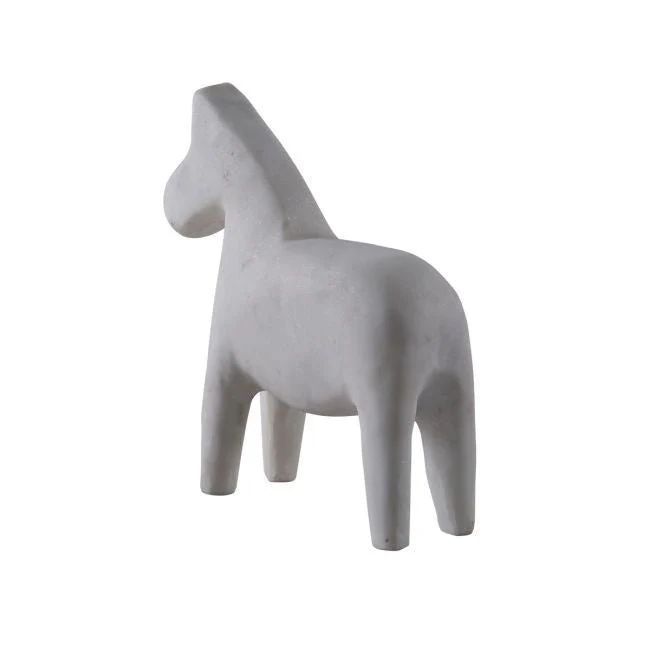 Zixuan Marble Horse Bookends - Image 3
