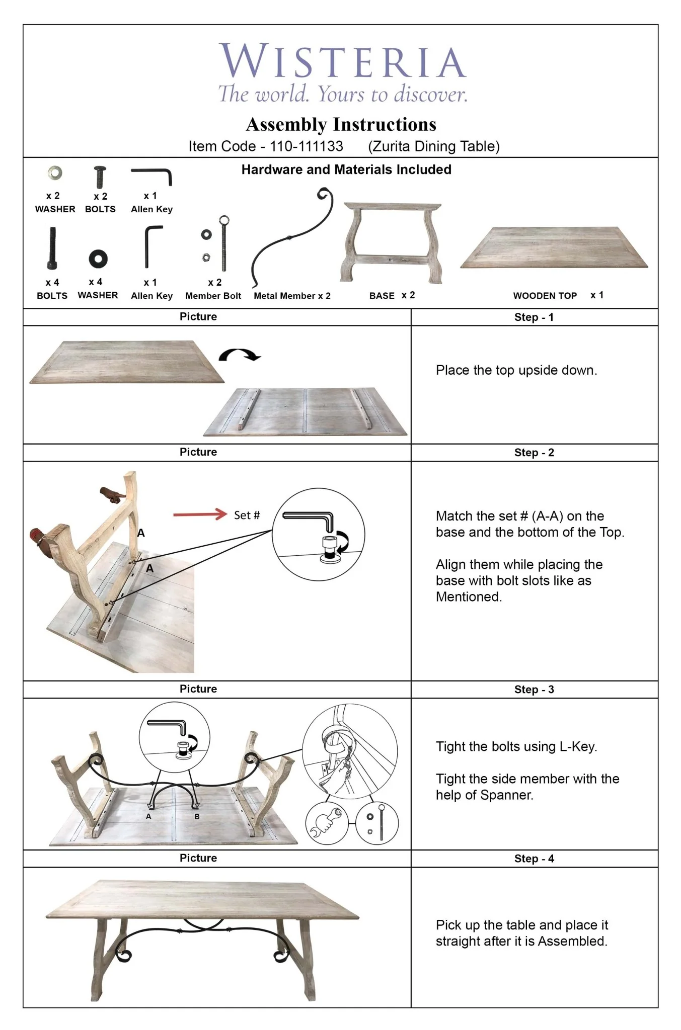 Zurita Dining Table - Image 5