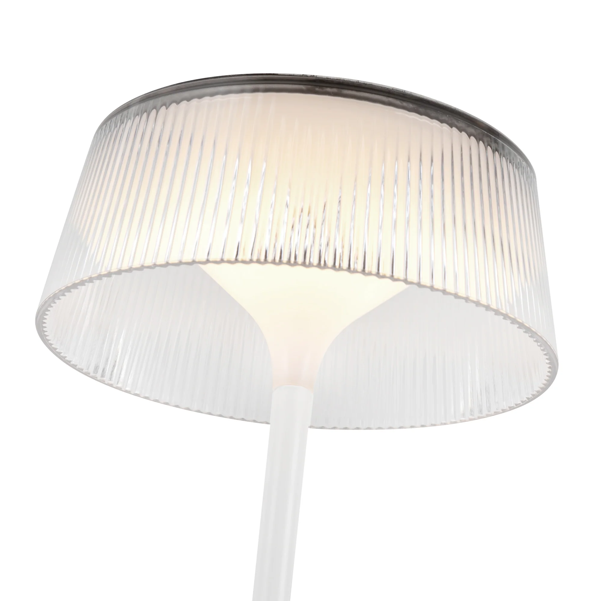 Zyphora Ribbed Glass Lamp - Image 6